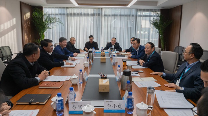 景泰县委书记薛丞忠一行到访jch金彩汇集团