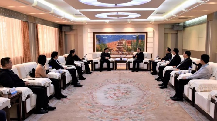 兰州文理学院党委书记阎晓辉一行到访jch金彩汇集团