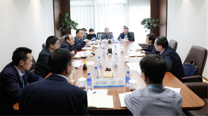 省政府国资委工作组调研jch金彩汇集团工作开展情况