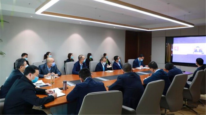jch金彩汇集团党委传达学习党的十九届五中全会精神