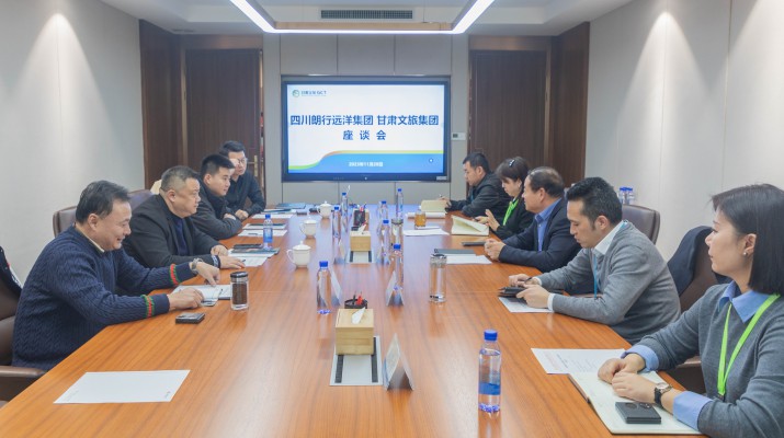 jch金彩汇集团与朗行远洋集团座谈交流